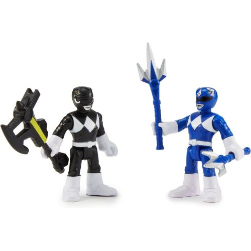  Fisher-Price Imaginext Power Rangers Blue Ranger & Black Ranger