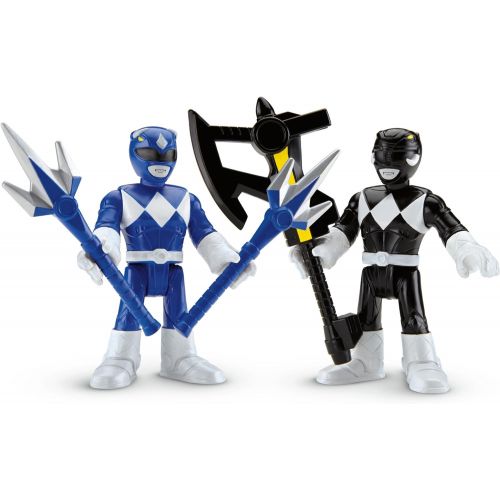  Fisher-Price Imaginext Power Rangers Blue Ranger & Black Ranger