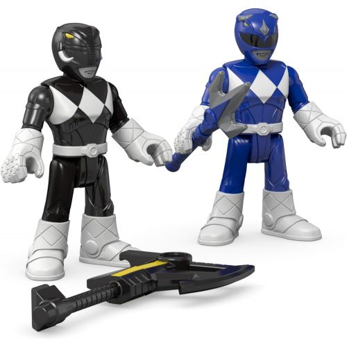  Fisher-Price Imaginext Power Rangers Blue Ranger & Black Ranger