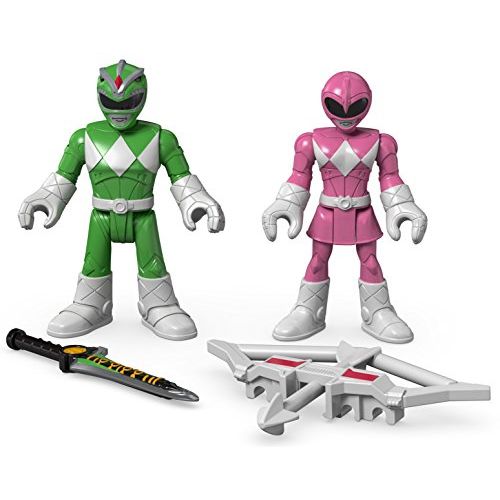  Fisher-Price Imaginext Power Rangers Green Ranger & Pink Ranger