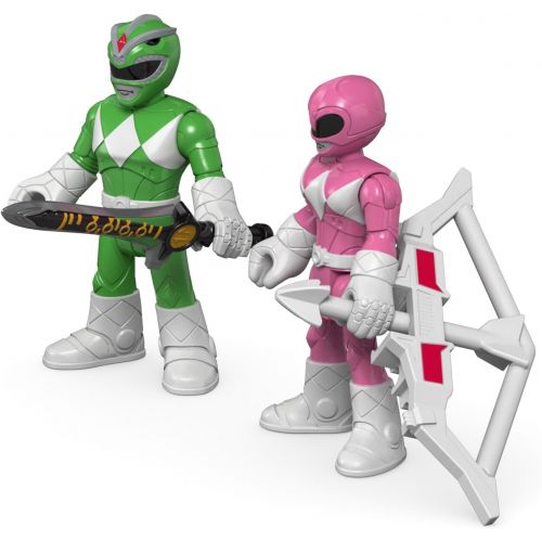  Fisher-Price Imaginext Power Rangers Green Ranger & Pink Ranger