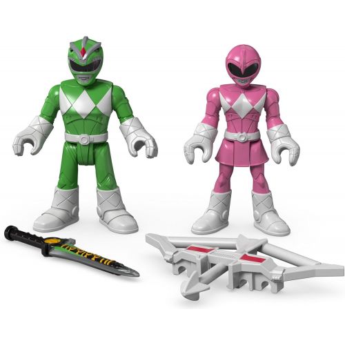  Fisher-Price Imaginext Power Rangers Green Ranger & Pink Ranger