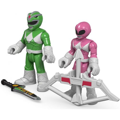  Fisher-Price Imaginext Power Rangers Green Ranger & Pink Ranger