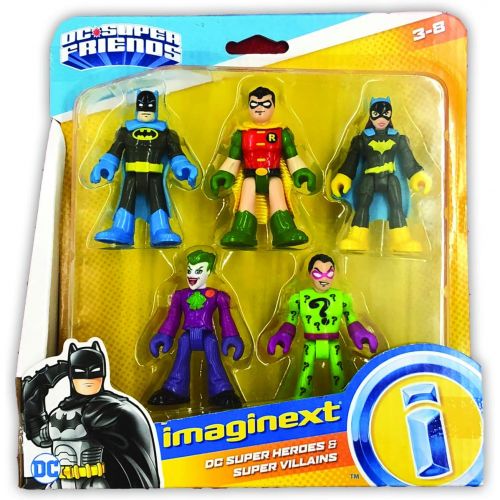  Fisher-Price Imaginext DC Heroes and Super Villains Action Figure 5-Pack