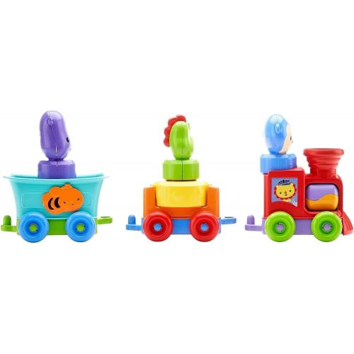  Fisher-Price Silly Safari Rattle & Roll Animal Train, Multicolor