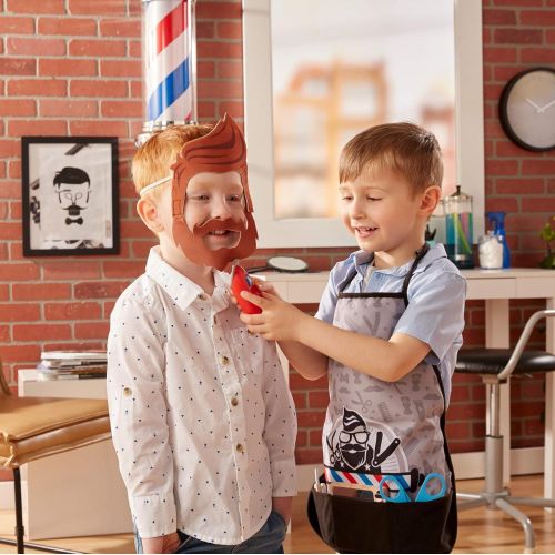  Fisher-Price Style & Shave Barber Shop, 10-Piece Pretend Play Set