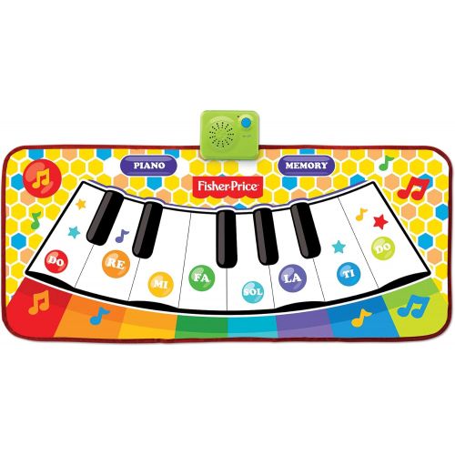  Fisher-Price  Dancin Tunes Music Mat, Electronic and Interactive Music Keyboard, Piano Mat, Learn to Play Piano, Toddler, Ages 3+