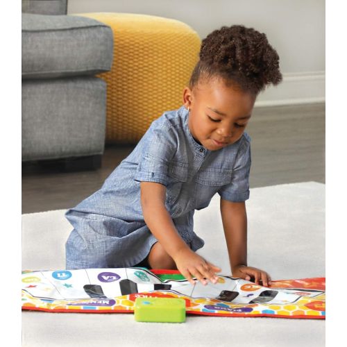  Fisher-Price  Dancin Tunes Music Mat, Electronic and Interactive Music Keyboard, Piano Mat, Learn to Play Piano, Toddler, Ages 3+