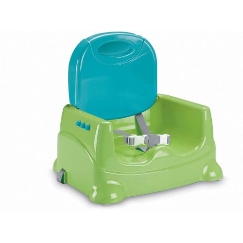 Fisher-Price Healthy Care Booster Seat, Green/Blue, Frustration Free Packaging