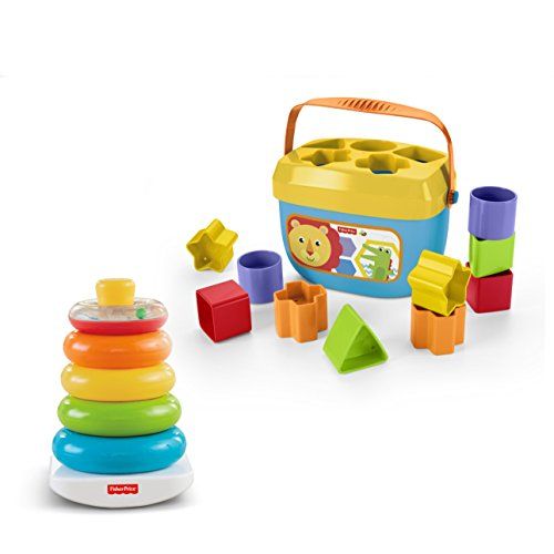  Fisher-Price Rock-a-Stack & Babys First Blocks Bundle [Amazon Exclusive]