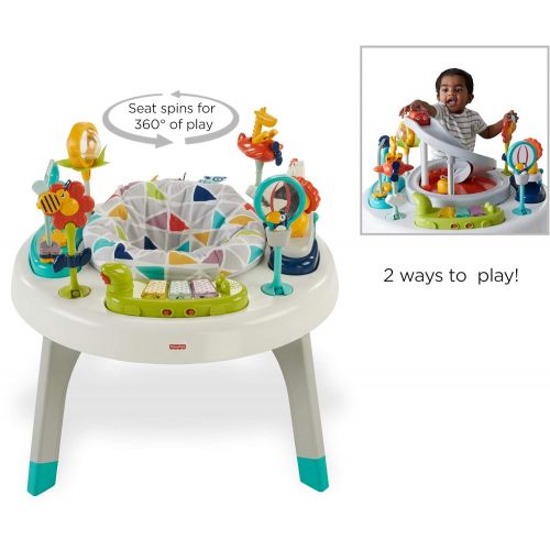  [가격문의]Fisher-Price 2-in-1 Sit-to-Stand Activity Center, Spin n Play Safari