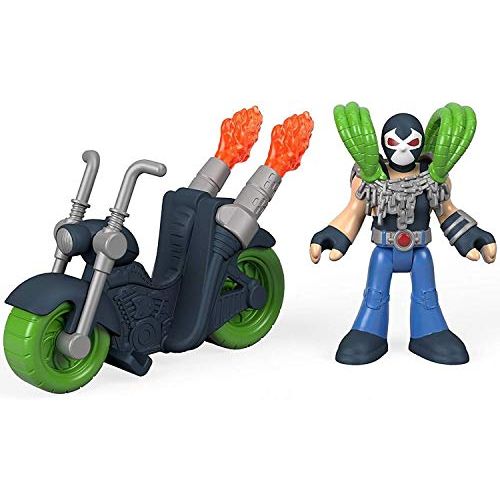  Fisher-Price Imaginext DC Super Friends Bane Action Figure and Motorcycle