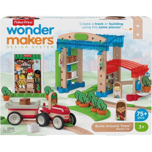  Fisher-Price Wonder Makers Design System Build Around Town Starter Kit [Amazon Exclusive]