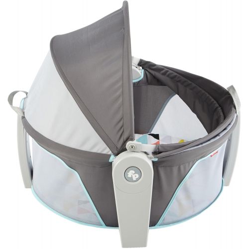  Fisher-Price On-the-Go Baby Dome, Grey/Blue/Yellow/White
