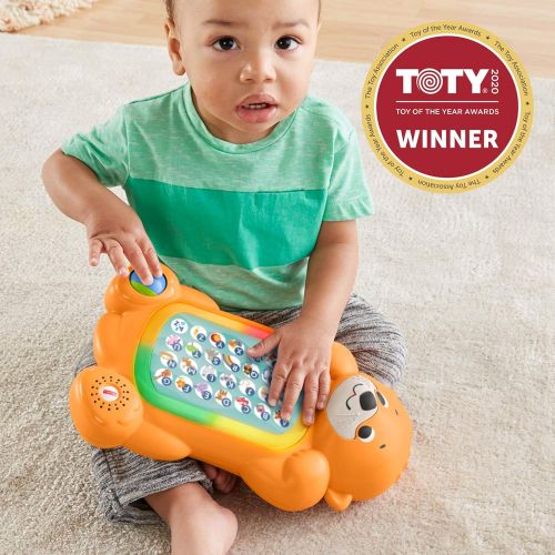  Fisher-Price Linkimals A to Z Otter - Interactive Educational Toy with Music and Lights for Baby Ages 9 Months & Up, Multicolor