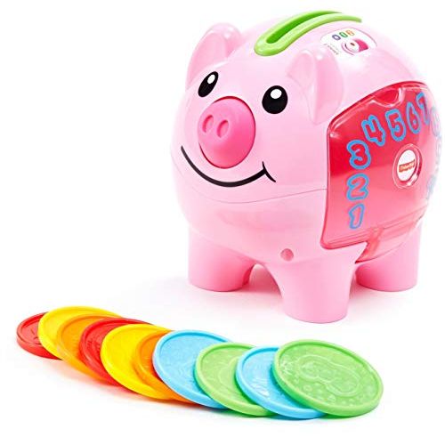  Fisher-Price Laugh & Learn Smart Stages Piggy Bank, Cha-ching! Get ready to cash in on playtime fun and learning!