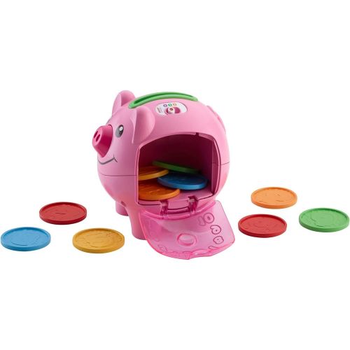  Fisher-Price Laugh & Learn Smart Stages Piggy Bank, Cha-ching! Get ready to cash in on playtime fun and learning!