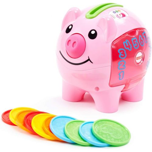  Fisher-Price Laugh & Learn Smart Stages Piggy Bank, Cha-ching! Get ready to cash in on playtime fun and learning!