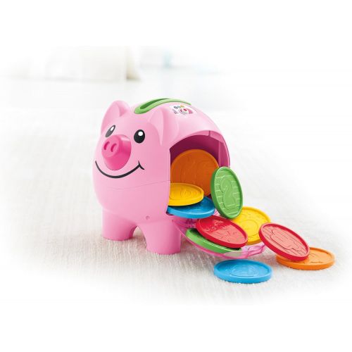  Fisher-Price Laugh & Learn Smart Stages Piggy Bank, Cha-ching! Get ready to cash in on playtime fun and learning!