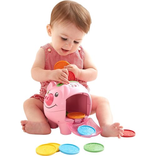  Fisher-Price Laugh & Learn Smart Stages Piggy Bank, Cha-ching! Get ready to cash in on playtime fun and learning!