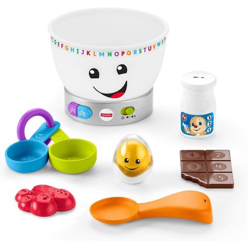  Fisher-Price Laugh & Learn Magic Color Mixing Bowl, Musical Baby Toy