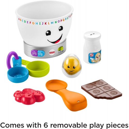  Fisher-Price Laugh & Learn Magic Color Mixing Bowl, Musical Baby Toy