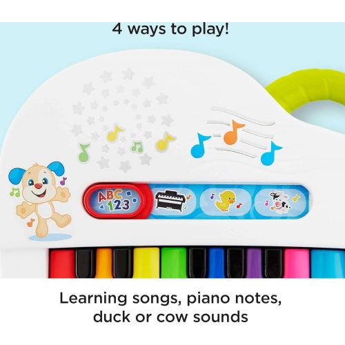  Fisher-Price Laugh & Learn Silly Sounds Light-up Piano, Multicolored