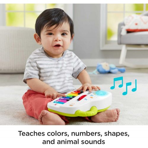  Fisher-Price Laugh & Learn Silly Sounds Light-up Piano, Multicolored