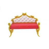 Fisher-Price Replacement Sofa for Ever After High 2 in 1 Castle / High-School Doll Playset DLB40 - Includes 1 Red, White and Gold Plastic Couch