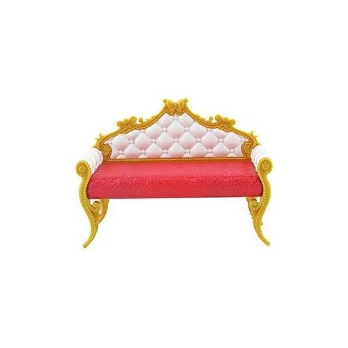  Fisher-Price Replacement Sofa for Ever After High 2 in 1 Castle / High-School Doll Playset DLB40 - Includes 1 Red, White and Gold Plastic Couch