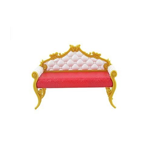  Fisher-Price Replacement Sofa for Ever After High 2 in 1 Castle / High-School Doll Playset DLB40 - Includes 1 Red, White and Gold Plastic Couch