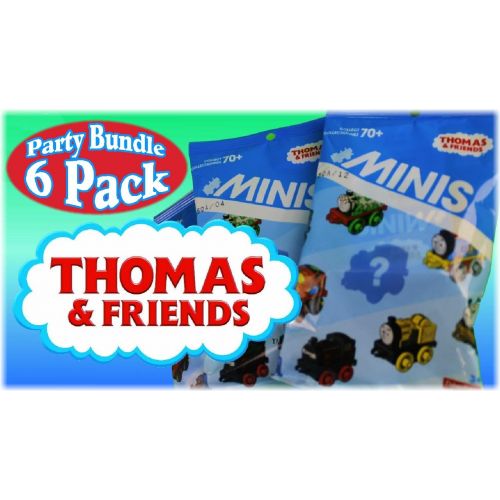  Fisher-Price Thomas & Friends Minis (Engines) Blind Bags Gift Set Party Bundle - 6 Pack