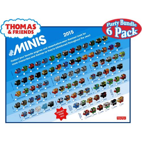  Fisher-Price Thomas & Friends Minis (Engines) Blind Bags Gift Set Party Bundle - 6 Pack