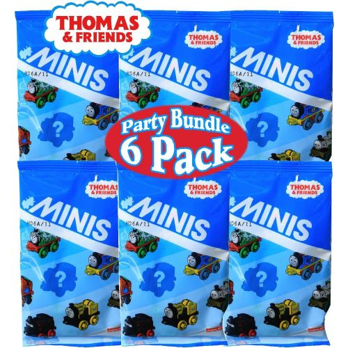  Fisher-Price Thomas & Friends Minis (Engines) Blind Bags Gift Set Party Bundle - 6 Pack