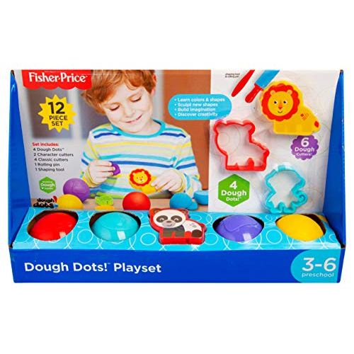  Fisher-Price Dough Dots 12pc Play Set Molding Clay