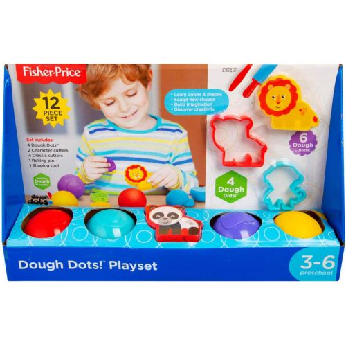  Fisher-Price Dough Dots 12pc Play Set Molding Clay
