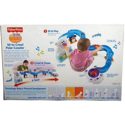  Fisher-Price Go Baby Go Sit-to-Crawl Polar Coaster