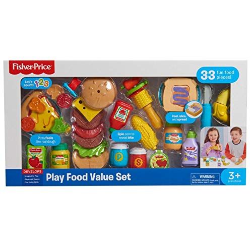  Fisher-Price Childrens Play Food Set - 33 Pieces