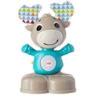 Fisher-Price Linkimals Nathan The Elk Interactive Baby Toy, Sounds and Lights, French Version, 9+ Months and Above, GJB20