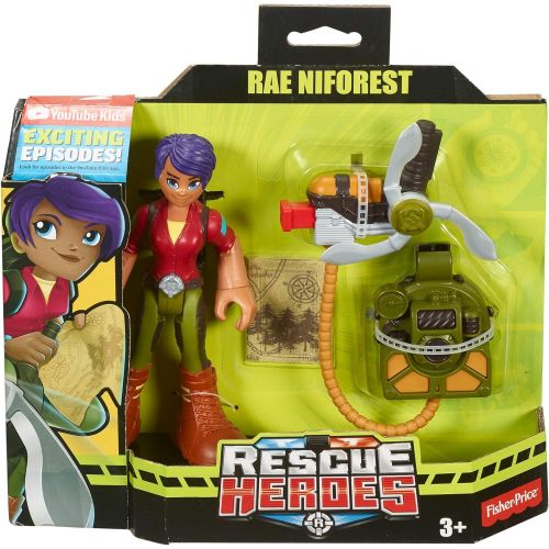  Fisher-Price Rescue Heroes Rae Niforest Figure & Accessories Set