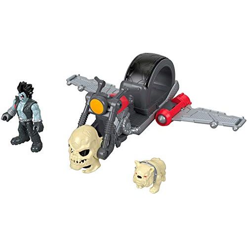  Fisher-Price Imaginext DC Super Friends Lobo Figure & Motorcycle