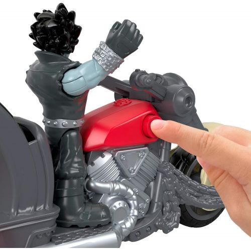  Fisher-Price Imaginext DC Super Friends Lobo Figure & Motorcycle
