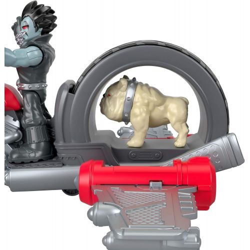  Fisher-Price Imaginext DC Super Friends Lobo Figure & Motorcycle