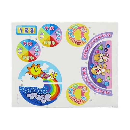  Replacement Parts Laugh and Learn Car - Fisher-Price Laugh and Learn Crawl Around Car CDC78 and DJD09 ~ Replacement Stickers ~ Styles May Vary from Photo