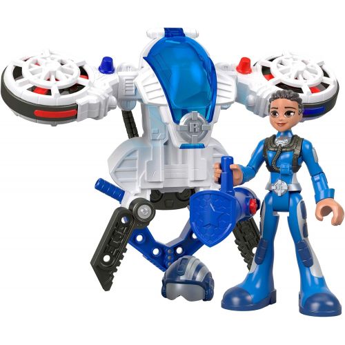  Fisher-Price Rescue Heroes Sky Justice & Hover Pack, Figure & Accessories Set