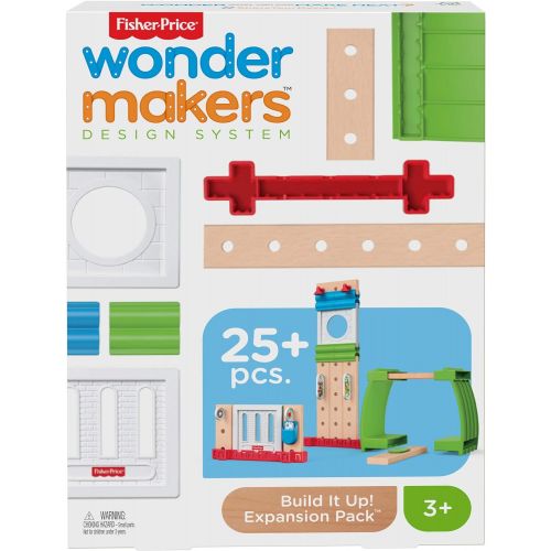  Fisher-Price Wonder Makers Design System Build it Up! Expansion Pack - 25+ Piece Building Set for Ages 3 Years & Up