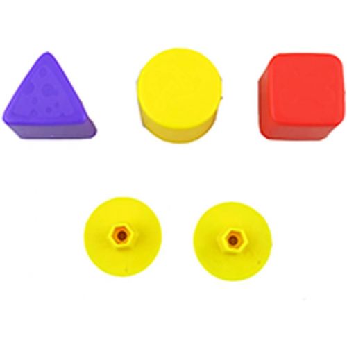  Replacement Parts for Stride-to-Ride Puppy - Fisher-Price Laugh and Learn Stride-to-Ride Puppy W9740 - Replacement 1 Square, 1 Triangle, 1 Cylinder, and 2 Hubs