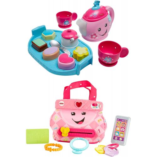  Fisher-Price Laugh & Learn My Smart Purse Bundled with Fisher-Price Laugh & Learn Sweet Manners Tea Set