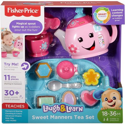  Fisher-Price Laugh & Learn My Smart Purse Bundled with Fisher-Price Laugh & Learn Sweet Manners Tea Set