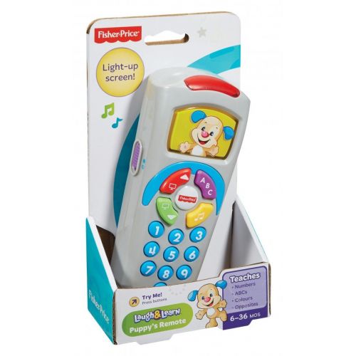  Fisher-Price 887961256321 Laugh and Learn Puppys Remote, Electronic Educational Toddler Toy with Music, Lights, Colours and Phrases, Suitable for 6 Months Plus